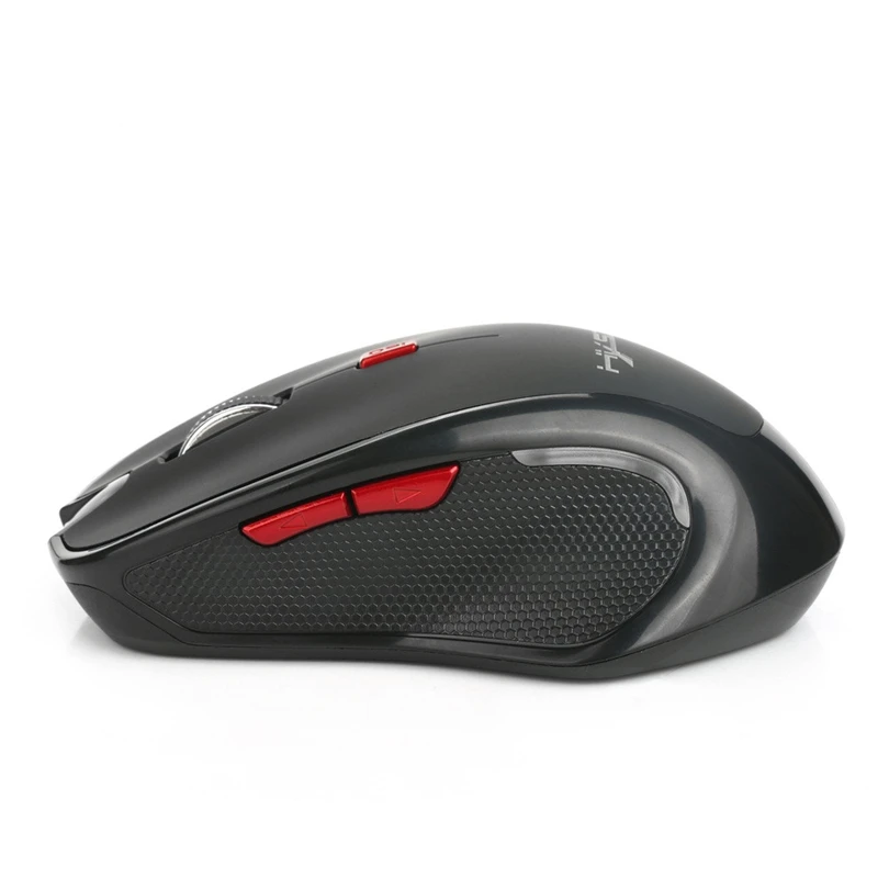 Беспроводная игровая мышь T21 Bluetooth 2400 6D DPI эргономичная оптическая черная для ПК
