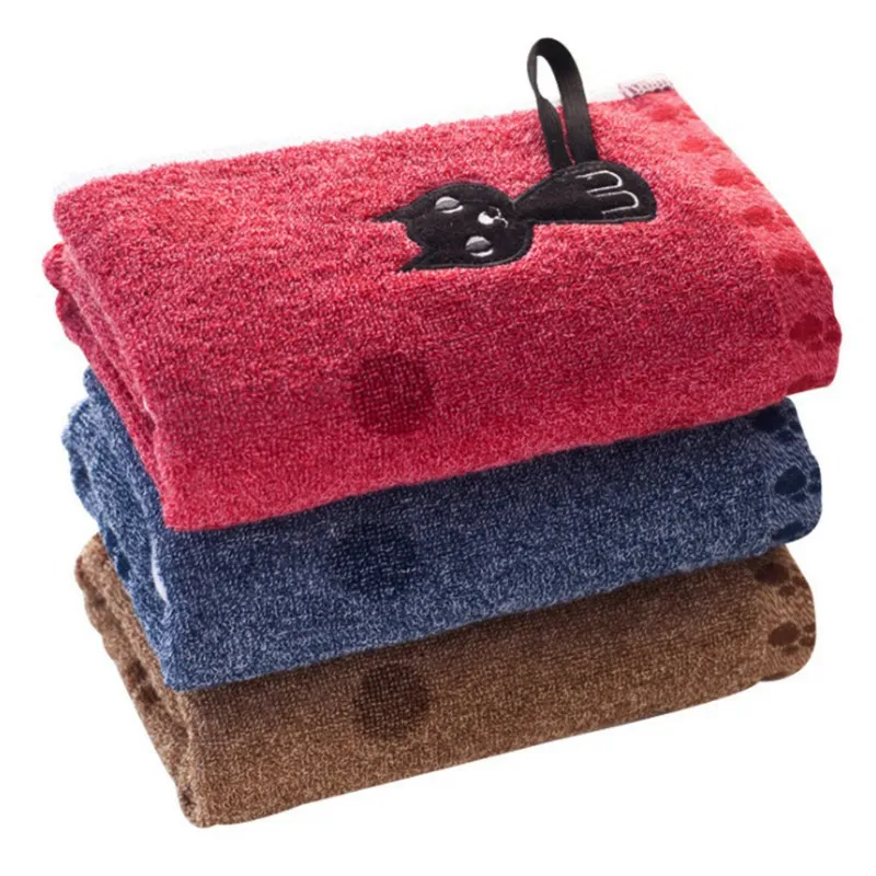 

1Pc Cute Cat Pattern Print Cotton Soft Child-Towel Household Face Towel Couple Face Towels Home Garden Textile Towel