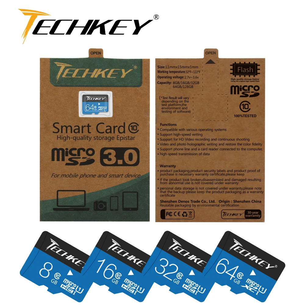 Карта памяти Micro SD 32 ГБ 64 16 8 класс 10 TF карта ручка Microsd флеш накопитель диск для телефона/камеры бесплатная