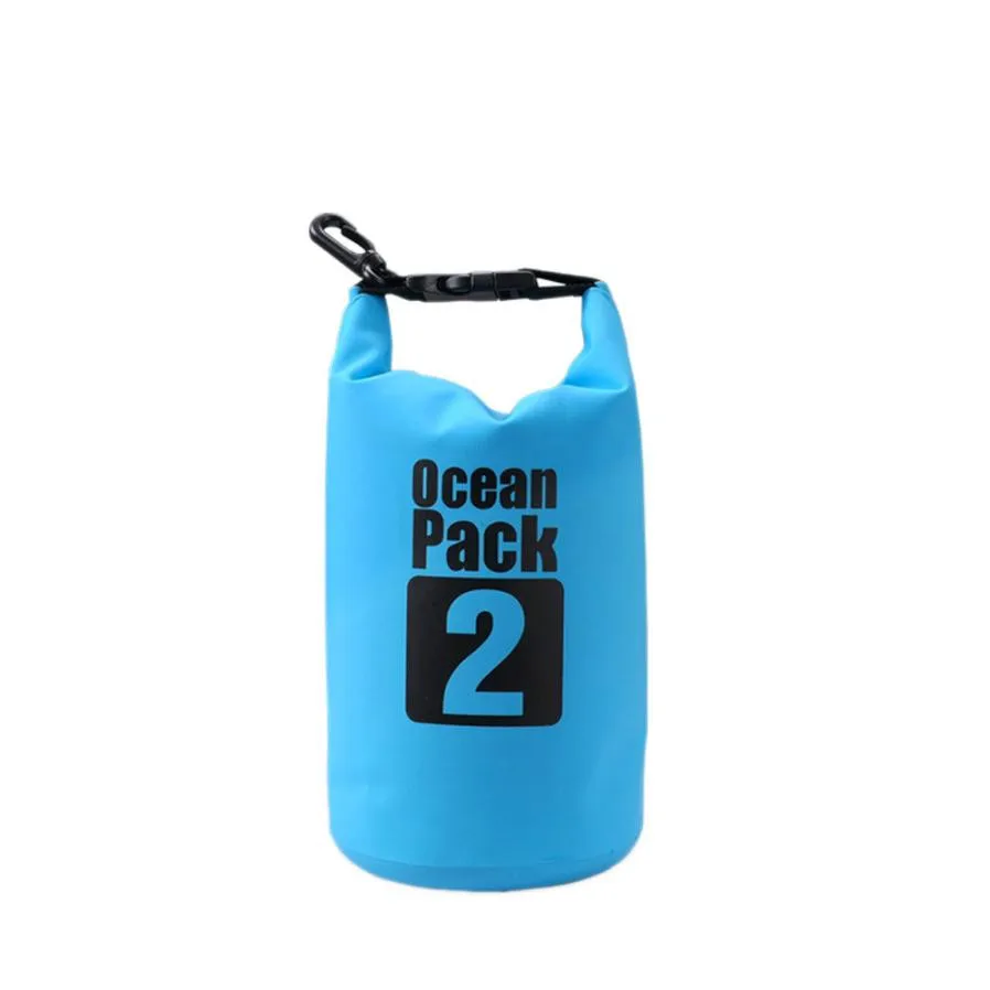 2L высококачественные уличные водонепроницаемые сумки для плавания, кемпинга, туризма, дрифтинга, аксессуары для бассейна, 6 цветов - Цвет: Синий