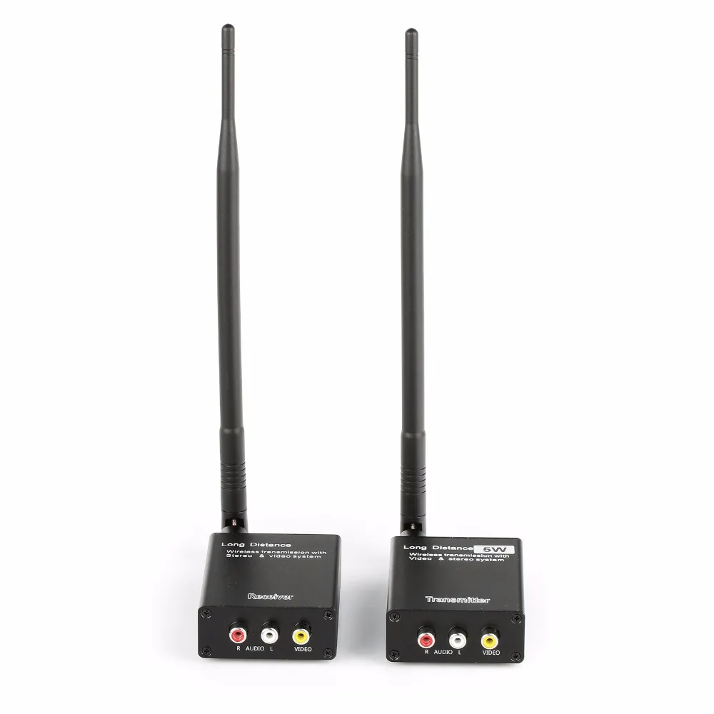 

Sainsonic MG-225 2.4GHz Wireless AV Sender TV Audio Video Transmitter Receiver DC12V 5W for CCTV Camera VCR Recorder DVD player