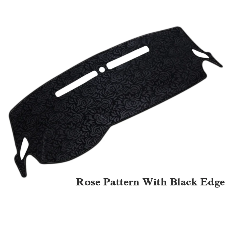 Dashboard защитный коврик подушка тени Photophobism площадку с рисунком розы ковер для MG6 LHD кремнезема гелевый коврик автомобильные аксессуары - Название цвета: Rose Black LHD