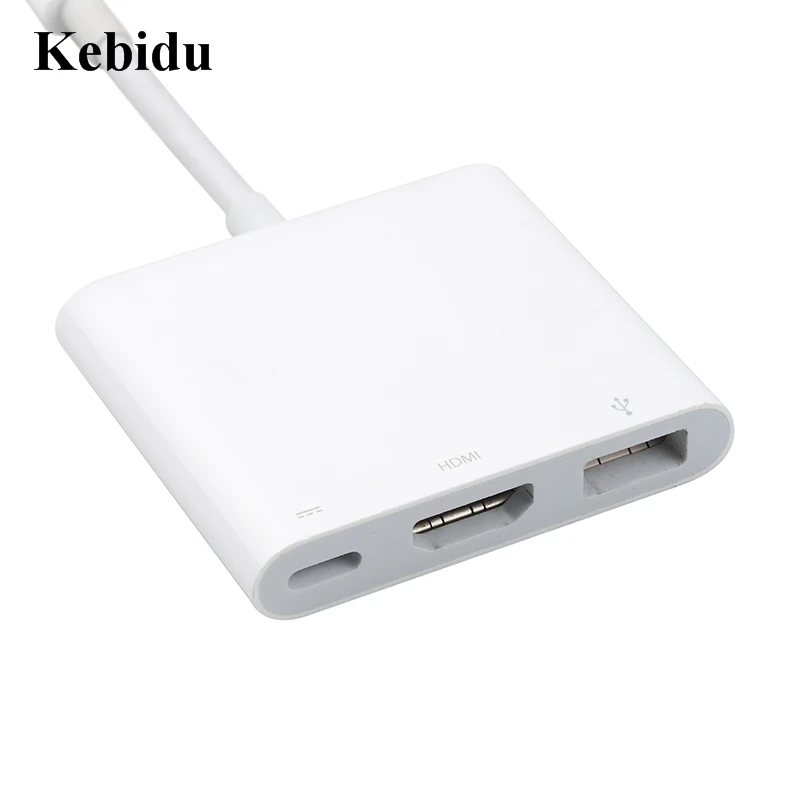 

Kebidu Type-C USB C to HDMI USB 3.1 Type c Adapter Cable Charging Converter Male to Female Digital AV Multiport Adapter