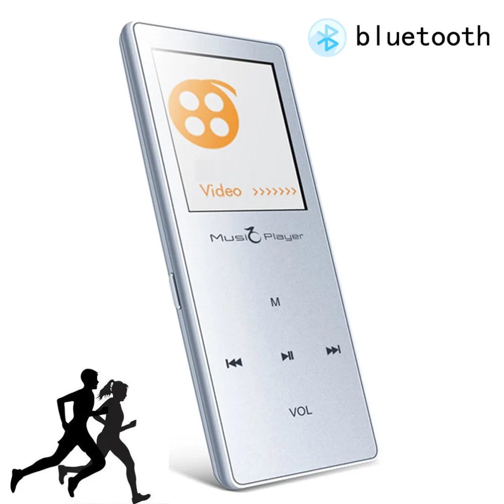 Ultrathin Bluetooth MP3 Player 8GB Lossless Touch Screen Wireless Pedometer Function FM Voice Recording Audio USB IQQ X01