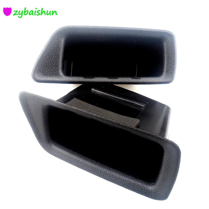 2 pcs / set Car Door Handles Inside ABS Internal Storage Box Cover Arm Diving Glove Sticker Case for Ford Ecosport Accessories