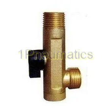 2 шт./партия, высокое качество, ручное управление, 1/2 ''Электрический дренажный клапан, латунная трубка, DT-01