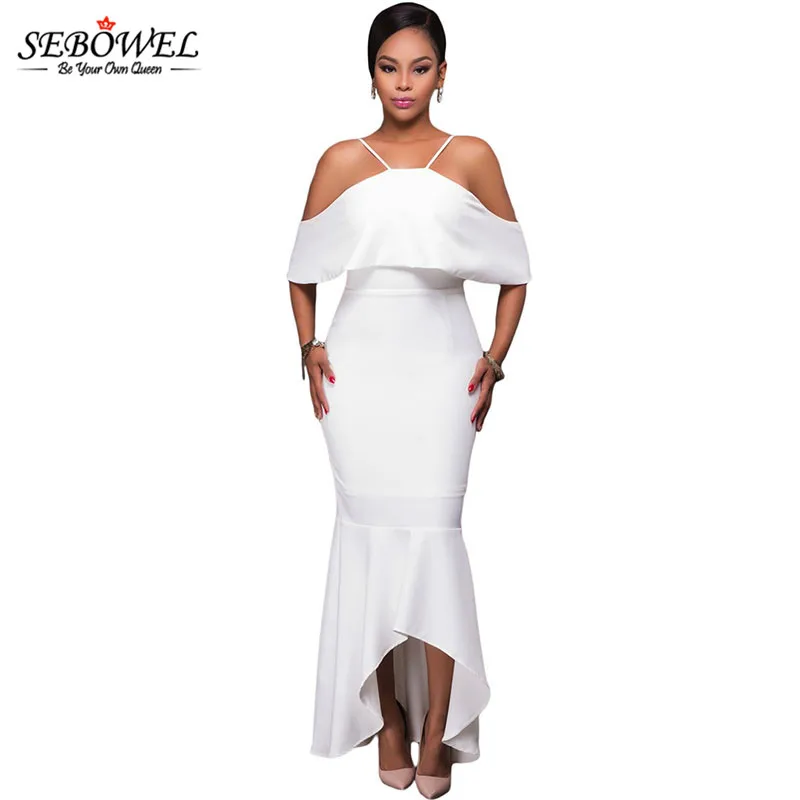 White-Ruffled-Sleeves-High-low-Hem-Party-Maxi-Dress-LC61456-1-1