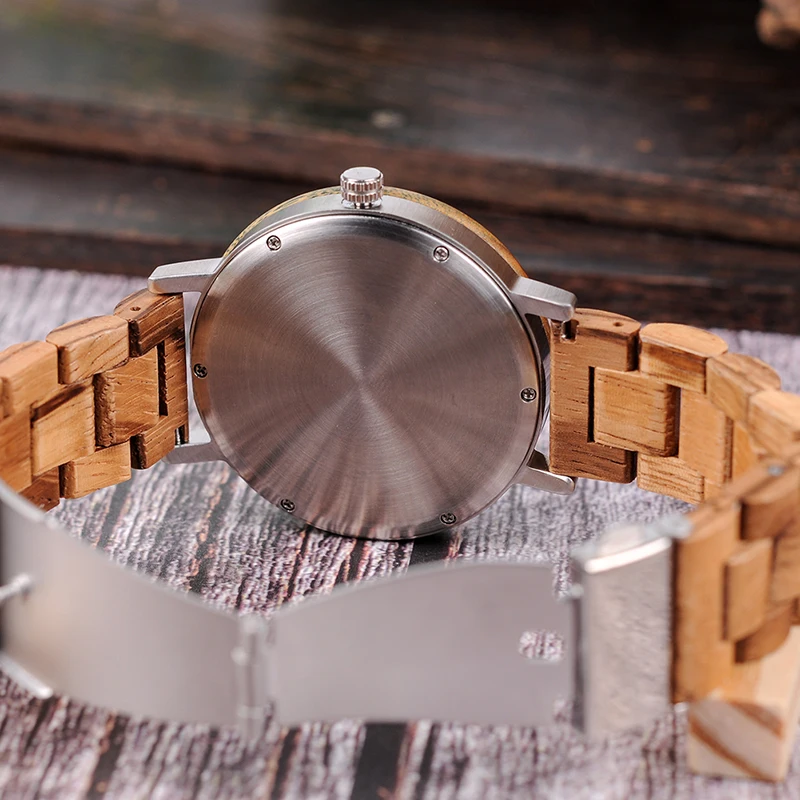 BOBO BIRD Wooden Watches Men Quartz Clock Metal back cover Quality Products Drop ship relogio masculino BOBO BIRD Wooden Watches Men Quartz Clock Metal back cover Quality Products Drop ship relogio masculino