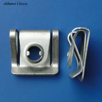 

shhworldsea 100pcs bolts car clips and fastener Engine under guard nut for audi for VW passat