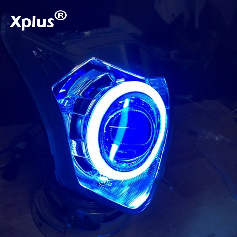 Xplus 2 дюймовые ангельские глазки дьявольские двойная универсальная фара для
