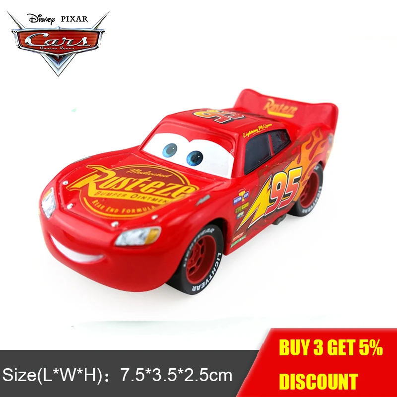 Disney Pixar Cars 3 Lightning McQueen 1:55 Металл литье под давлением автомобиля развивающие