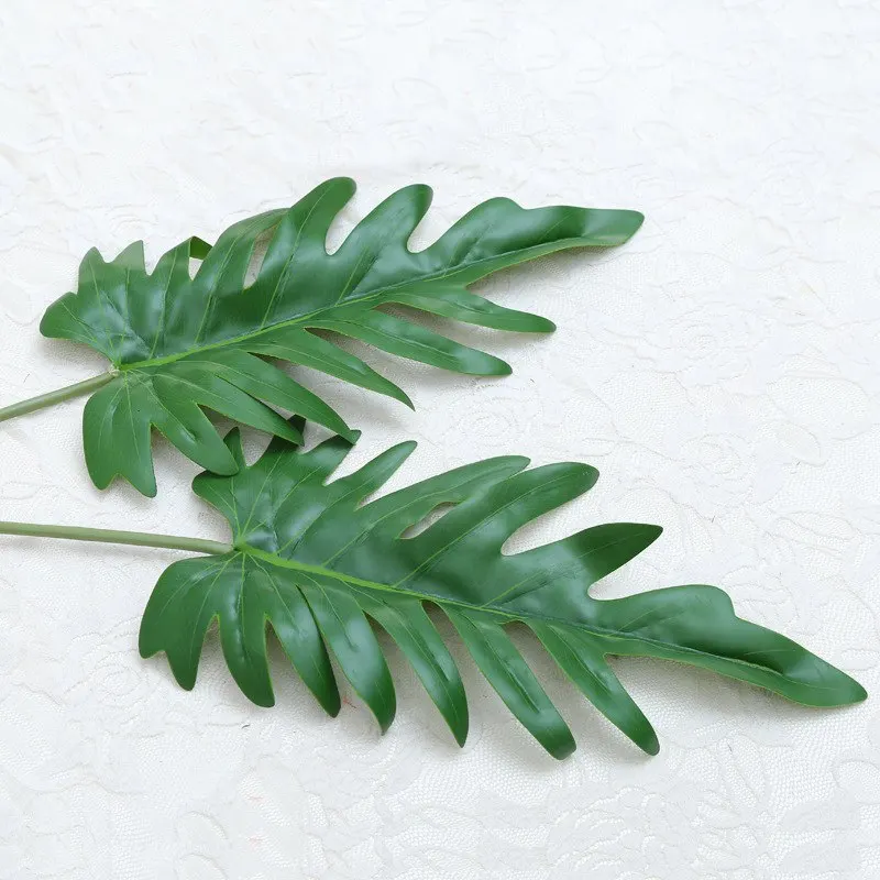 3Pcs Artificial Leaf Tropical Leaves Simulation Leaf Theme Party Decor