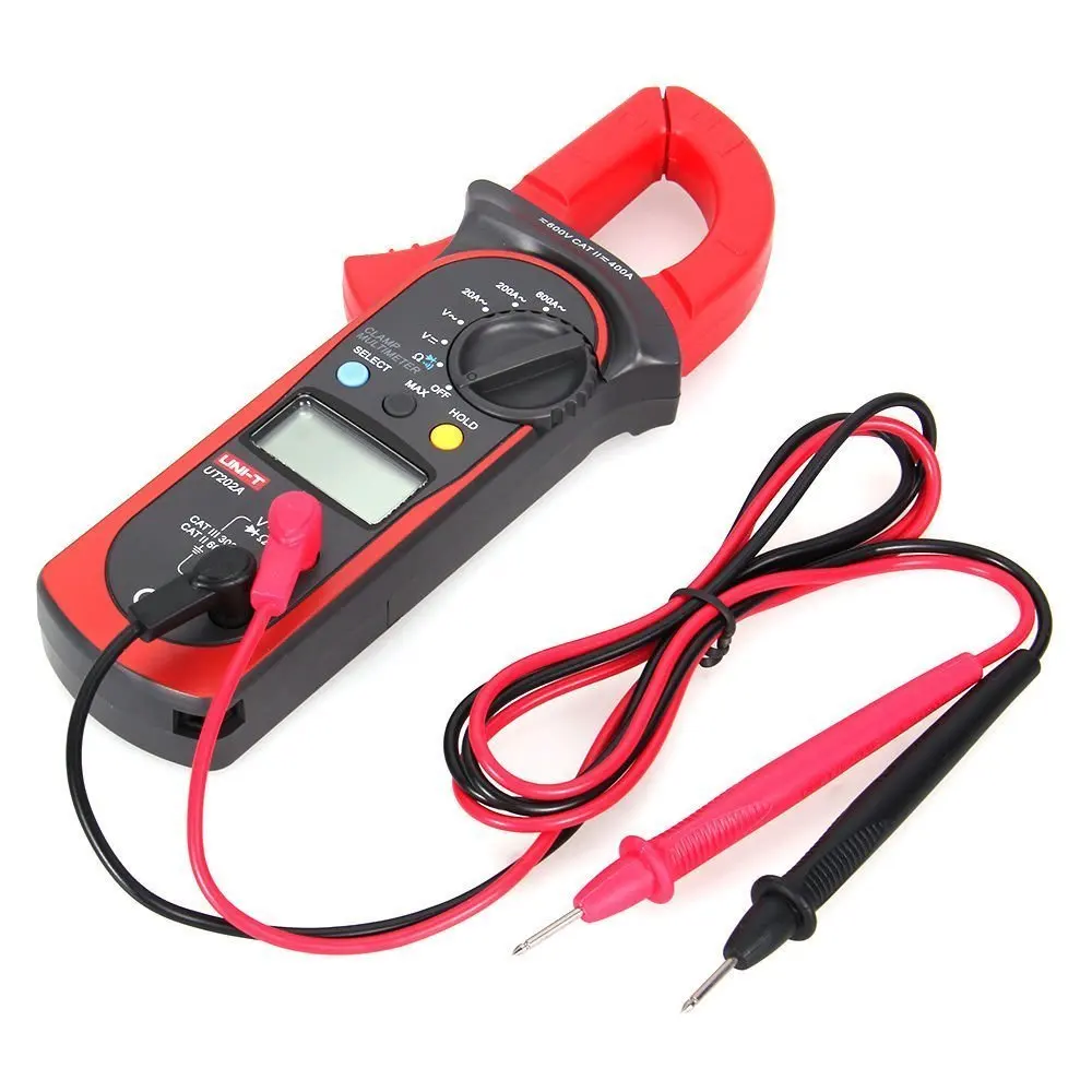 

UNI-T UT202A Digital Clamp Meters DC/AC Voltage Resistance Testers Multimeters Pinza Amperimetrica Diagnostic-tools