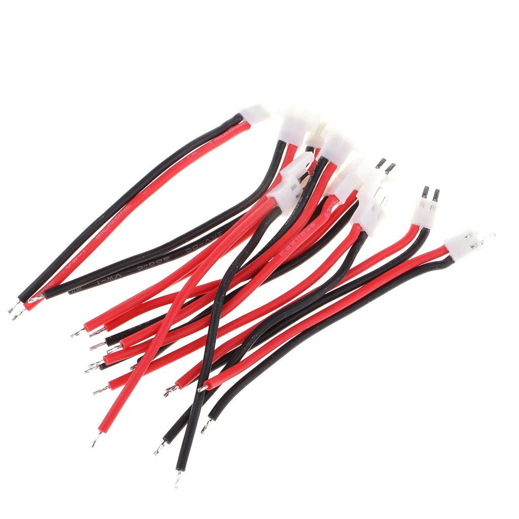 10x RC Upgrade Parts 2.0 Connector Male Plug Wire Cable Line Battery Charging Adapter
