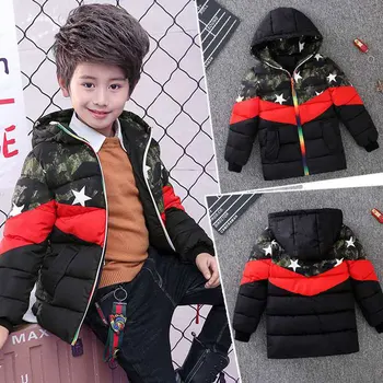 

New Arrivals Winter Clothes For Boys Warm Coat Kids Clothes Snowsuit Outerwear & Coats Children Clothing Baby Boys Hooded Parkas