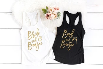 

Vest Bride bad Funny Bachelorette Party Tank Tops Bridal Party Weeding Casual Bridesmaid Sleeveless Racerback Quote Vest shirt