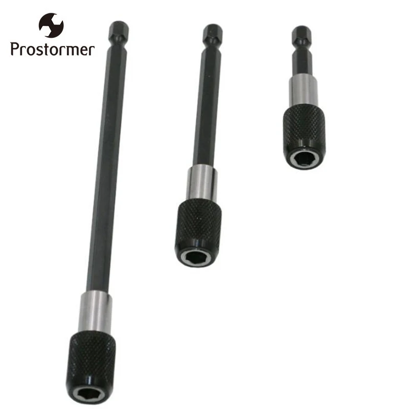Prostormer 3pcs Hex Shank Drill Bit Extension Connector self