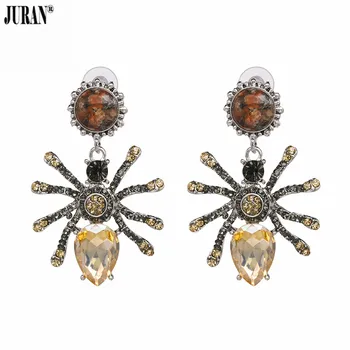 

JURAN Luxury Crystal Insect Drop Earrings For Women Vintage Trendy Wedding Party Gift Hot Christmas Gifts Dangle Earrings Bijoux