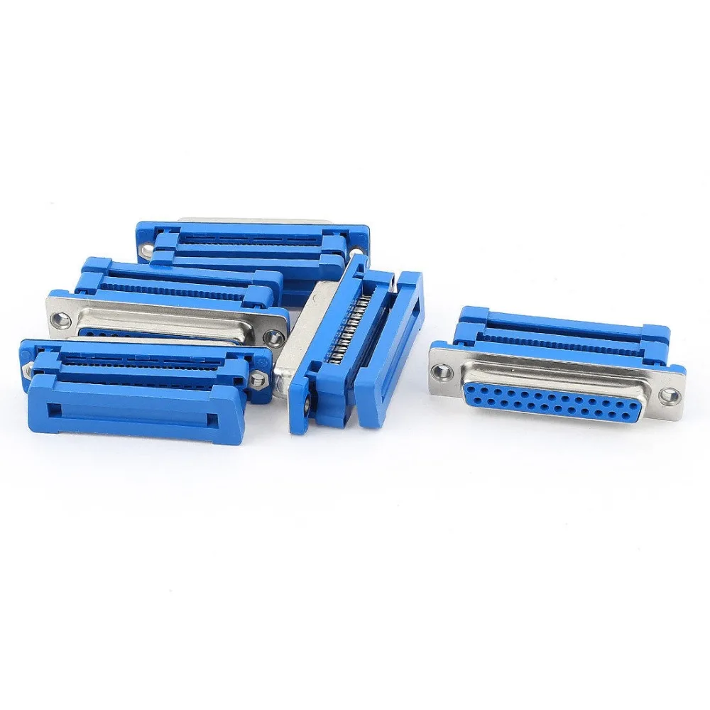 

5 Pcs Parallel Port DB25 25-Pin Female IDC Connector Flat Cable Adapter