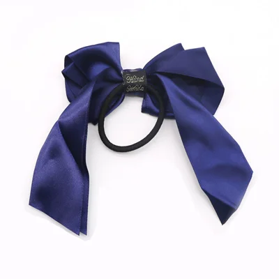Модная лента повязка на голову для ребенка элегантные эластичные повязки на голову резинка-пружинка для волос Веревка/кольцо для волос резинка для волос - Цвет: Тёмно-синий