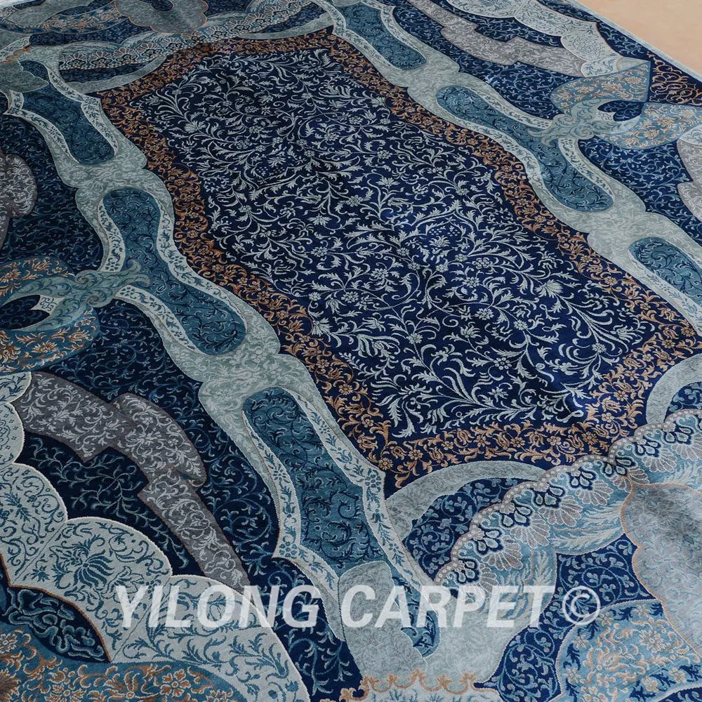 Yilong 6 'x 9' турецкий ручной УЗЕЛКОВЫЙ Шелковый персидский ковер уникальный узор