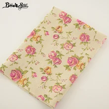Домашний текстиль booksew с принтом розы Дизайн Хлопок Лен Ткань Материал для шитья Tissu для сумки скатерть-занавеска украшения подушки