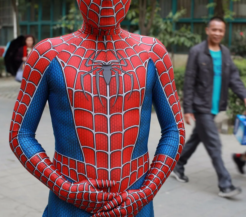 Halloween Saints' All Hallows' Day comic Raimi Tony spider man Cosplay Zentai Costume  tights jumpsuit  adults/children/kids