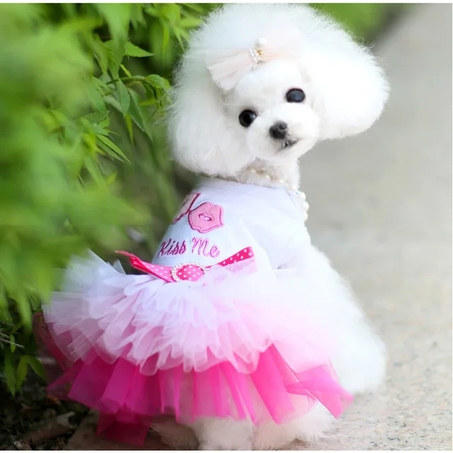nuevo! perro vestido de novia, ropa para mascotas, perro gato ropa