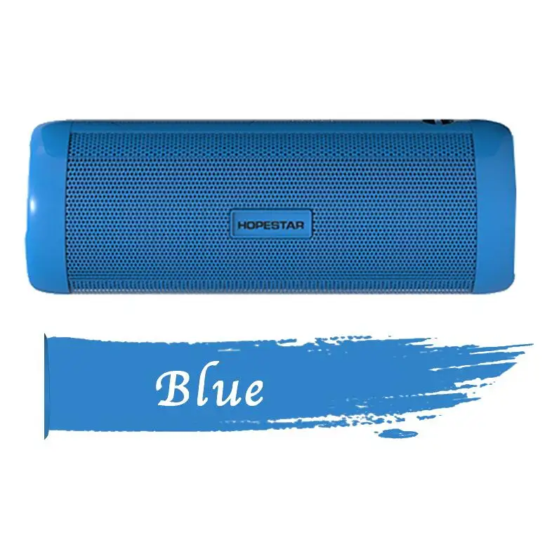 WPAIER HOPESTAR-P4 беспроводной Bluetooth динамик открытый портативный аудио водонепроницаемый динамик с фонариком Поддержка TF карты/FM радио - Цвет: BLUE