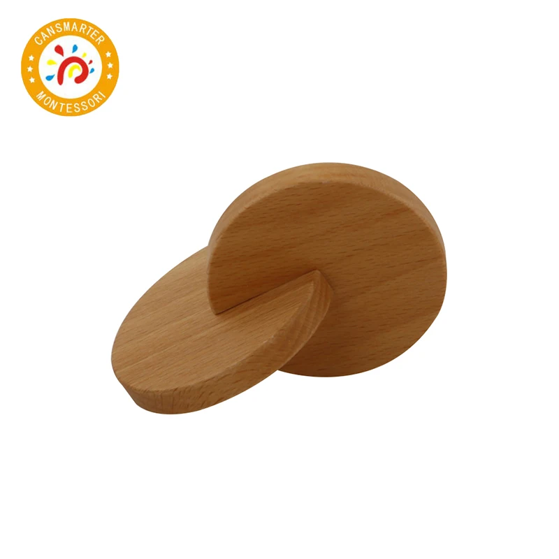 

Montessori Babies Toy Wooden Interlocking Discs Early Education