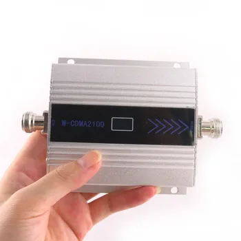 

LCD Display !!! Mini W-CDMA Signal Booster 2100Mhz 3G Signal Repeater WCDMA UMTS Cell Phone Signal Amplifier with Power Supply