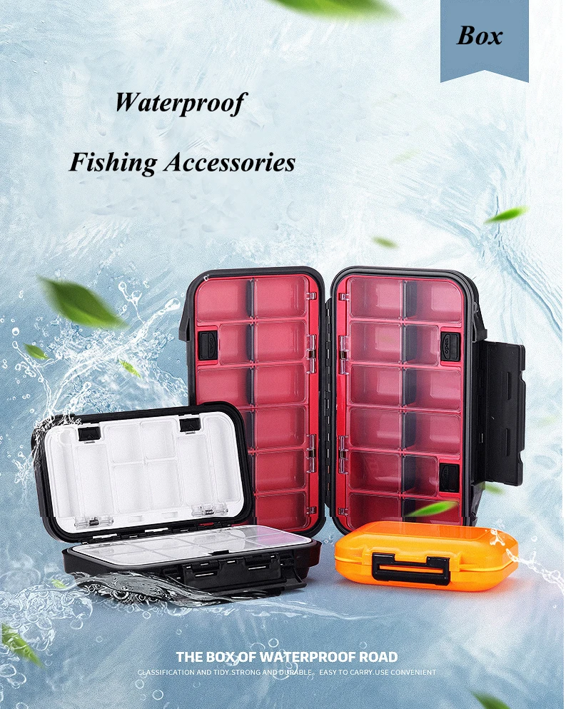 3 Size Small Large Waterproof Multi fuctional Fly Fishing Box Fishing Tackle Accessories Storage