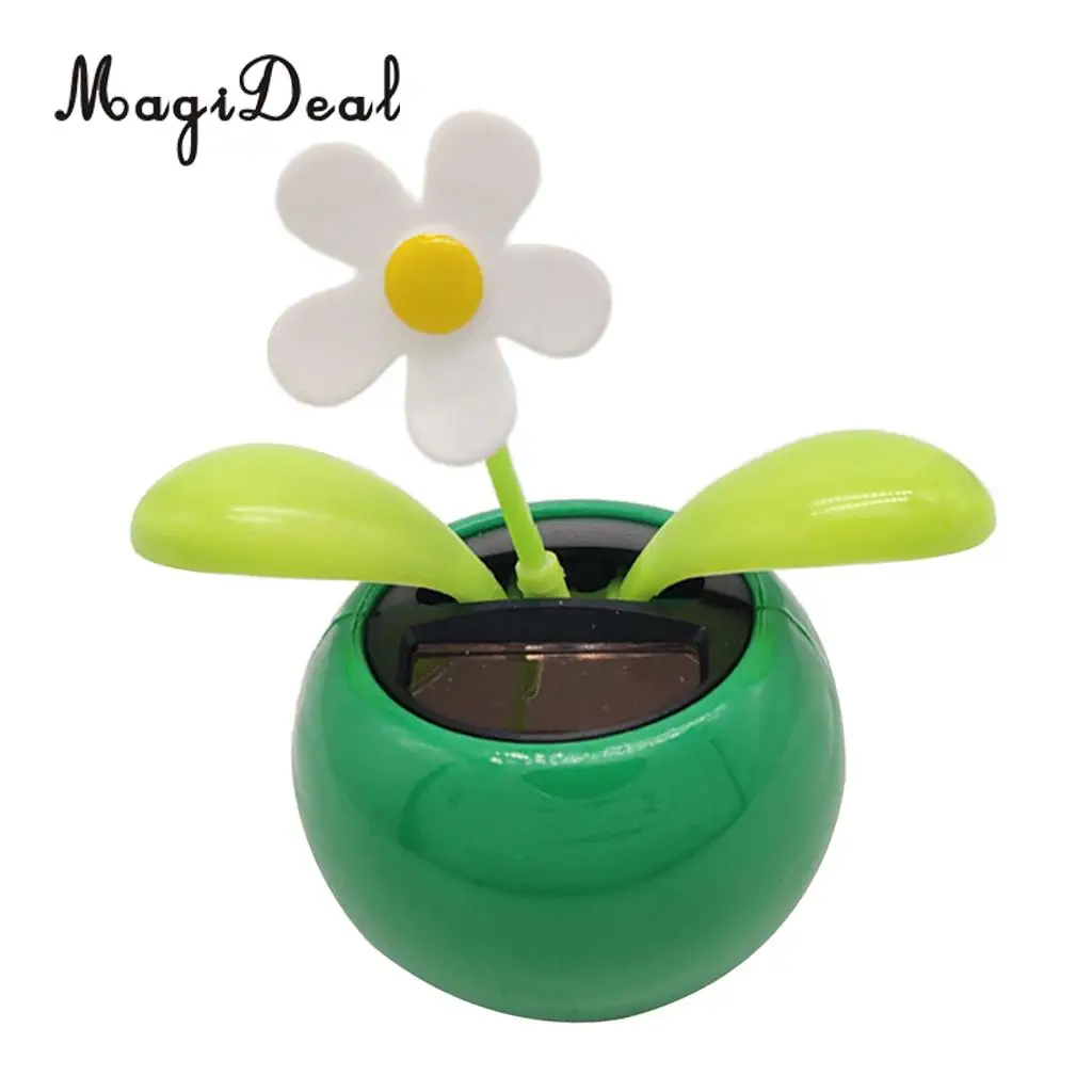 Solar Powered Insect Flower Sunflower Dancing Swing Doll   Toy Home Decor Car Ornament Flowerpot Figure Gifts