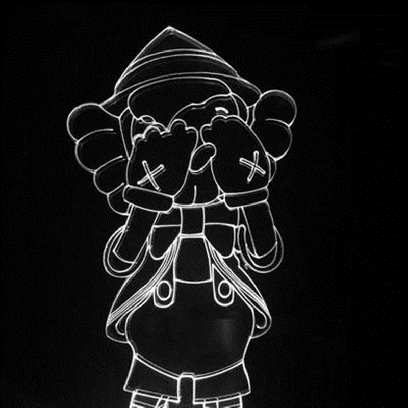 

Creative 3D Night Lamp LED Street Art Bedroom Home Decor Accessories Pinocchio Lamp Living Room Desk Ornaments Gift M674