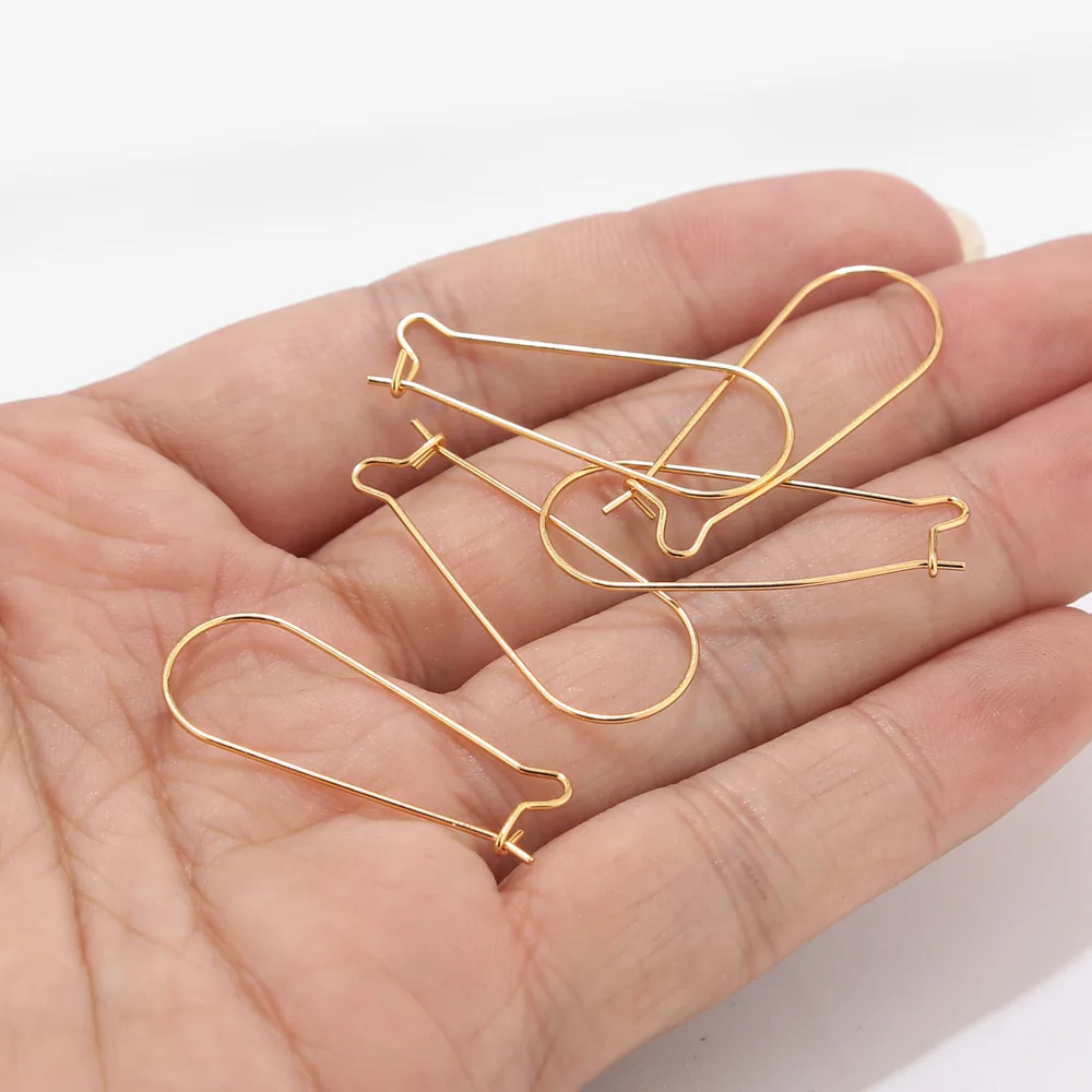 50pcs/Lot 9X18mm/11x24mm/16x38mm 316 Stainless Steel Earring hooks Kidney  Earring Ear Wires Findings DIY Jewelry Making - AliExpress