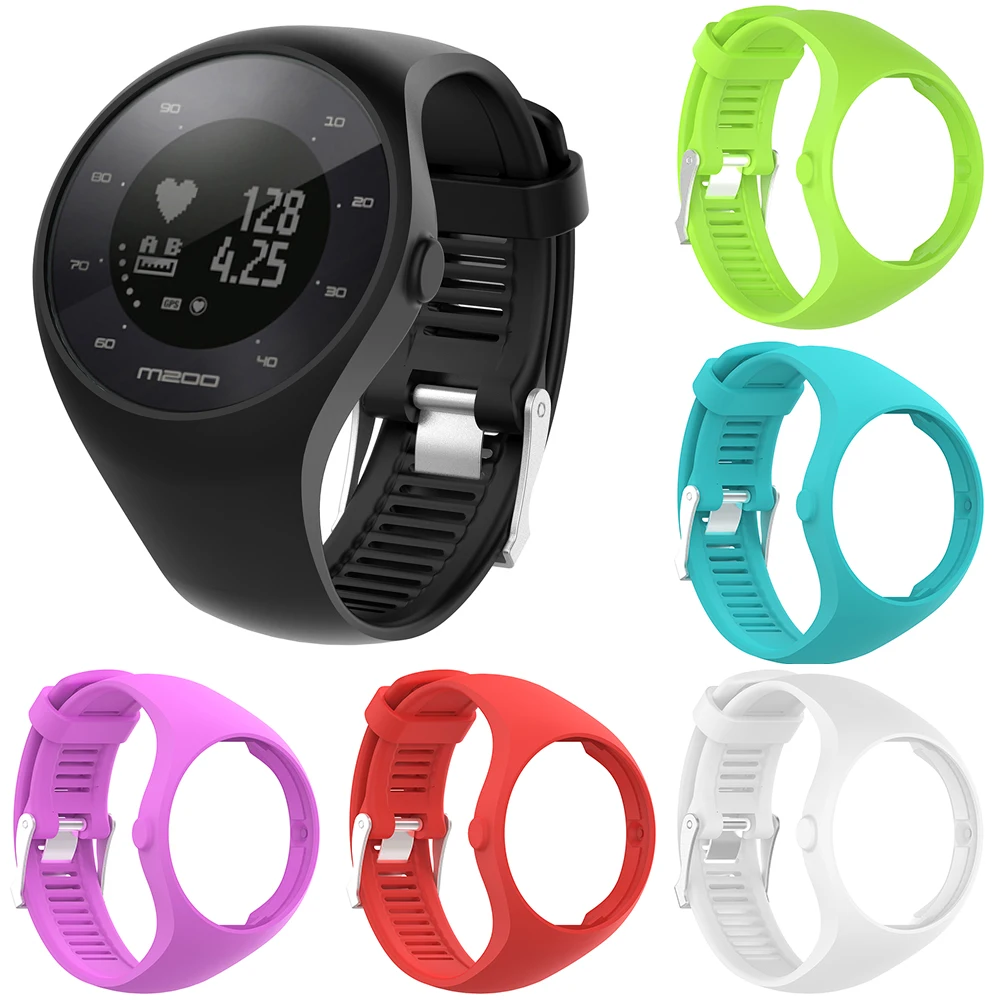

Watch Band for Polar M200 correas GPS Watch Replacement Accessories Silicone Rubber Watch Band Wrist Strap Polar M200 clock