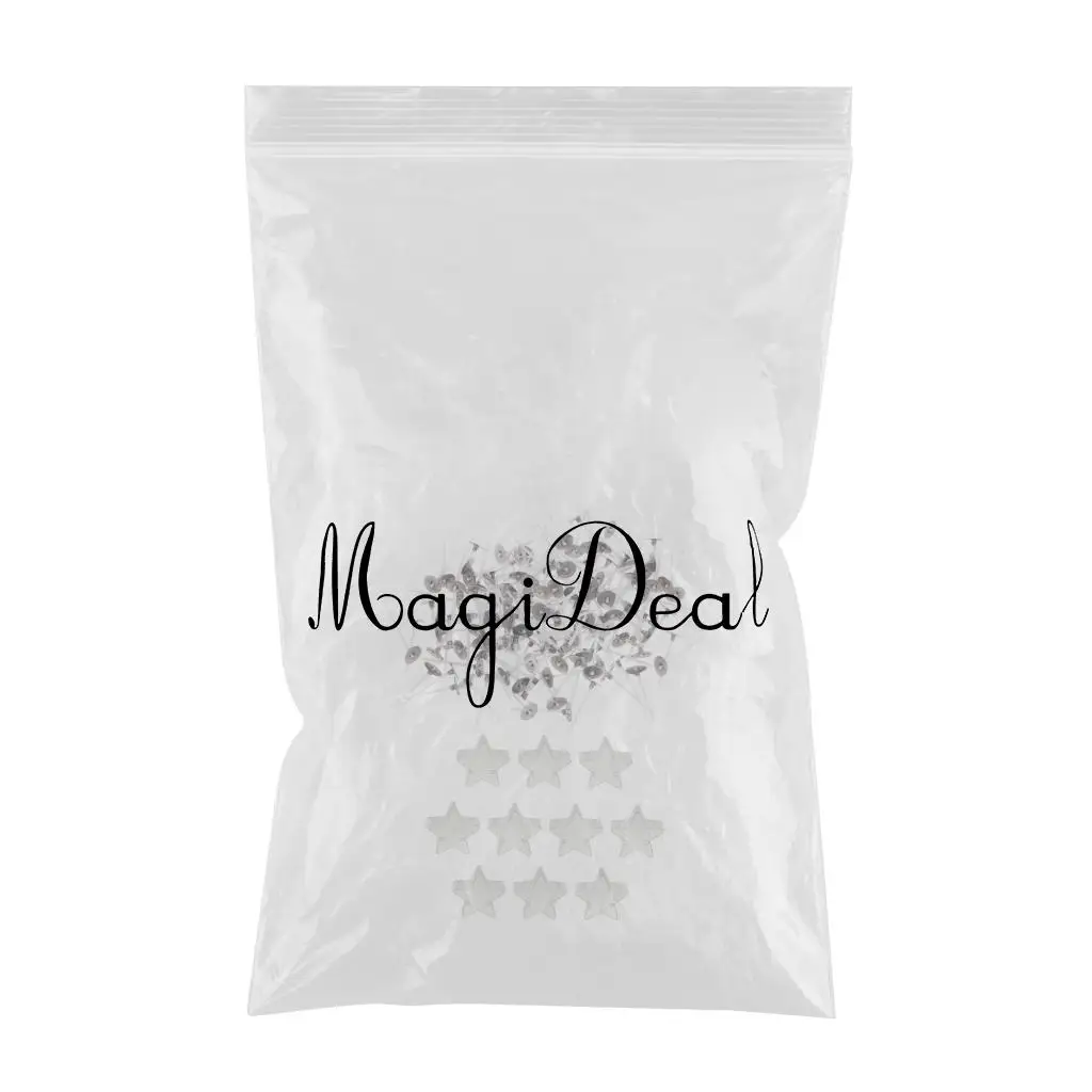 10pcs Empty Star Tealight Cups Containers Holder + 200pcs Cotton Candle Wicks with Tabs for DIY Tealight Candle Making