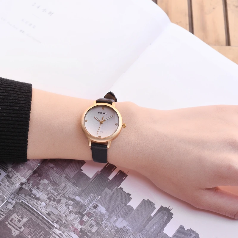 Relogio feminino простые дешевые часы для женщин кварцевые Женская одежда кожаные ленты