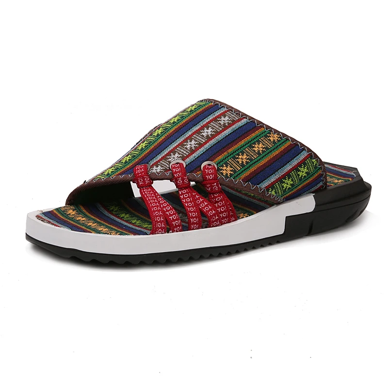 flower summer mixed colors men slippers desinger outdoor sandals camouflage casual shoes pants male leisure moccasins for men (7)