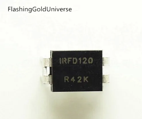 

100 шт. IRFD120PBF IRFD120 DIP-4 новый оригинальный