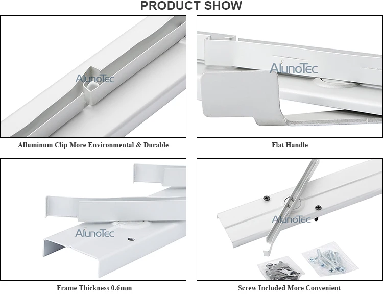 Aluno SF-400 4 дюймов клип 10 лезвия 914 мм(H) жалюзи Louvre Windows Frame
