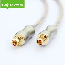 DIPO Digital Toslink Optical Audio Cable TV SPDIF output to acoustics Gold connector 1m 2m 3m 5m 8m 40mm