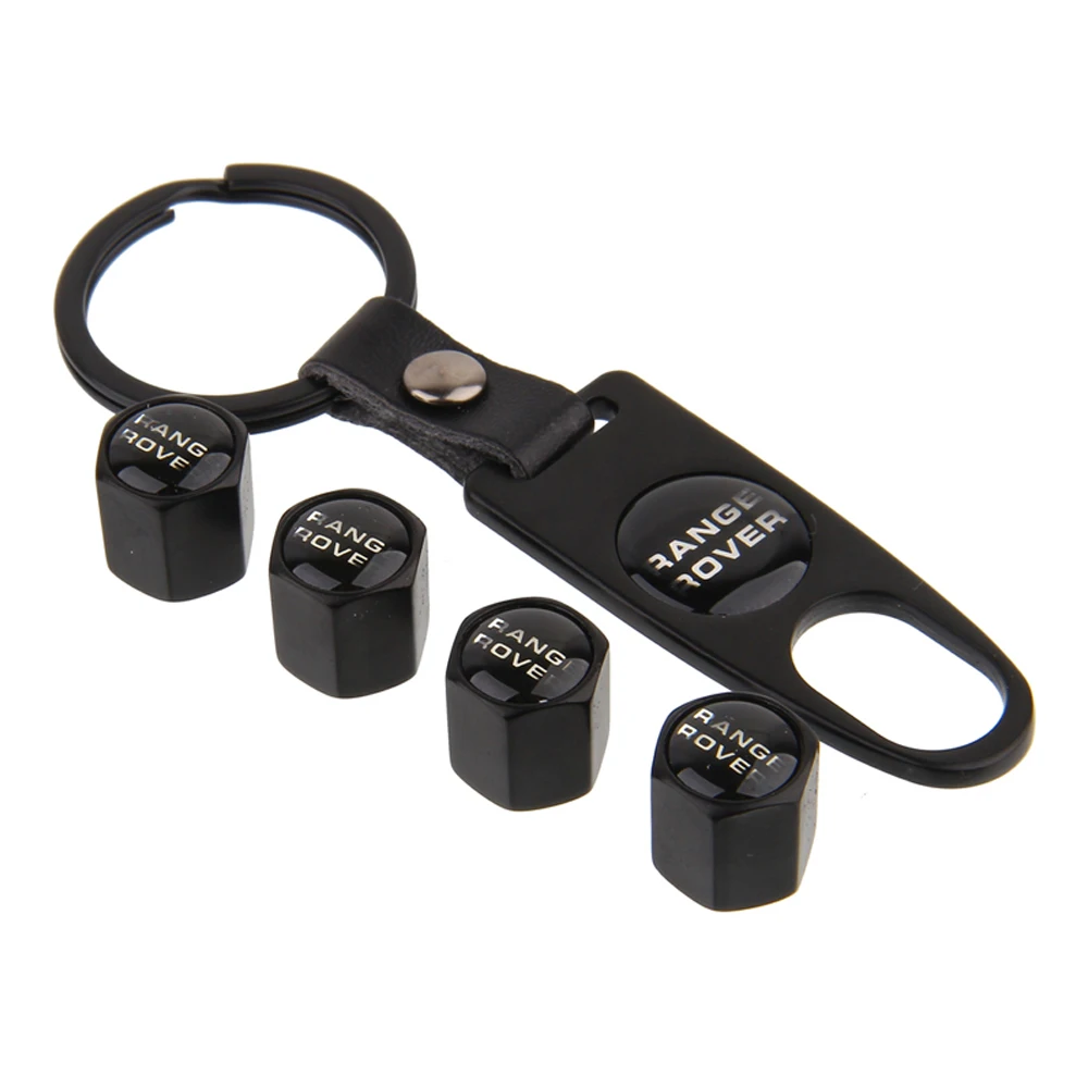 

For Range Rover Land Rover Evoque Discovery Remote Car Accessories Auto Wheel Tire Valve Caps with Keychain for Range Rover Logo