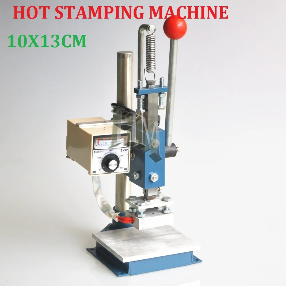 Best Quality 10X13CM Manual Hot Foil Stamping Machine Leather Printer Creasing Machine Marking Press Embossing Machine