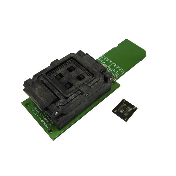 

eMMC test socket with SD Interface,Clamshell Structure BGA153 BGA169 Chip Size 12x18mm Pitch 0.5mm for data recovery