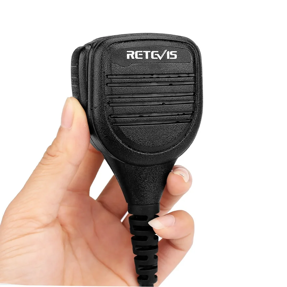 Retevis RS-112 2Pin TK Plug IP54 Водонепроницаемый пульт дистанционного управления динамик микрофон с 3,5 мм разъем для гарнитуры для Kenwood Baofeng Walkie Talkie