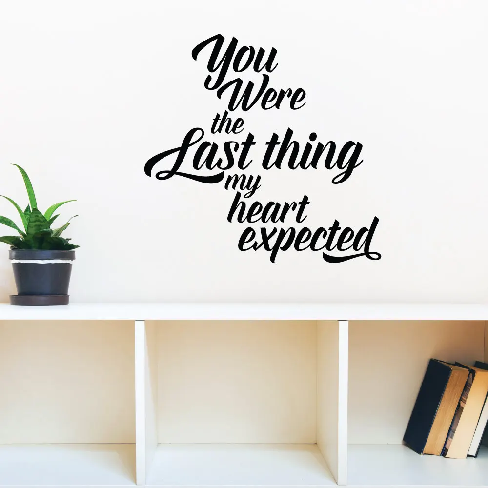 You Were The Last Thing Wall Decals Wall Stickers Quotes Living Room