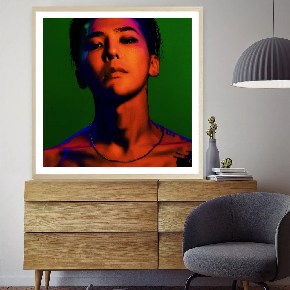 KPOP G-Dragon Kwon Ji Yong художественный шелковый постер музыкальный настенные картины для