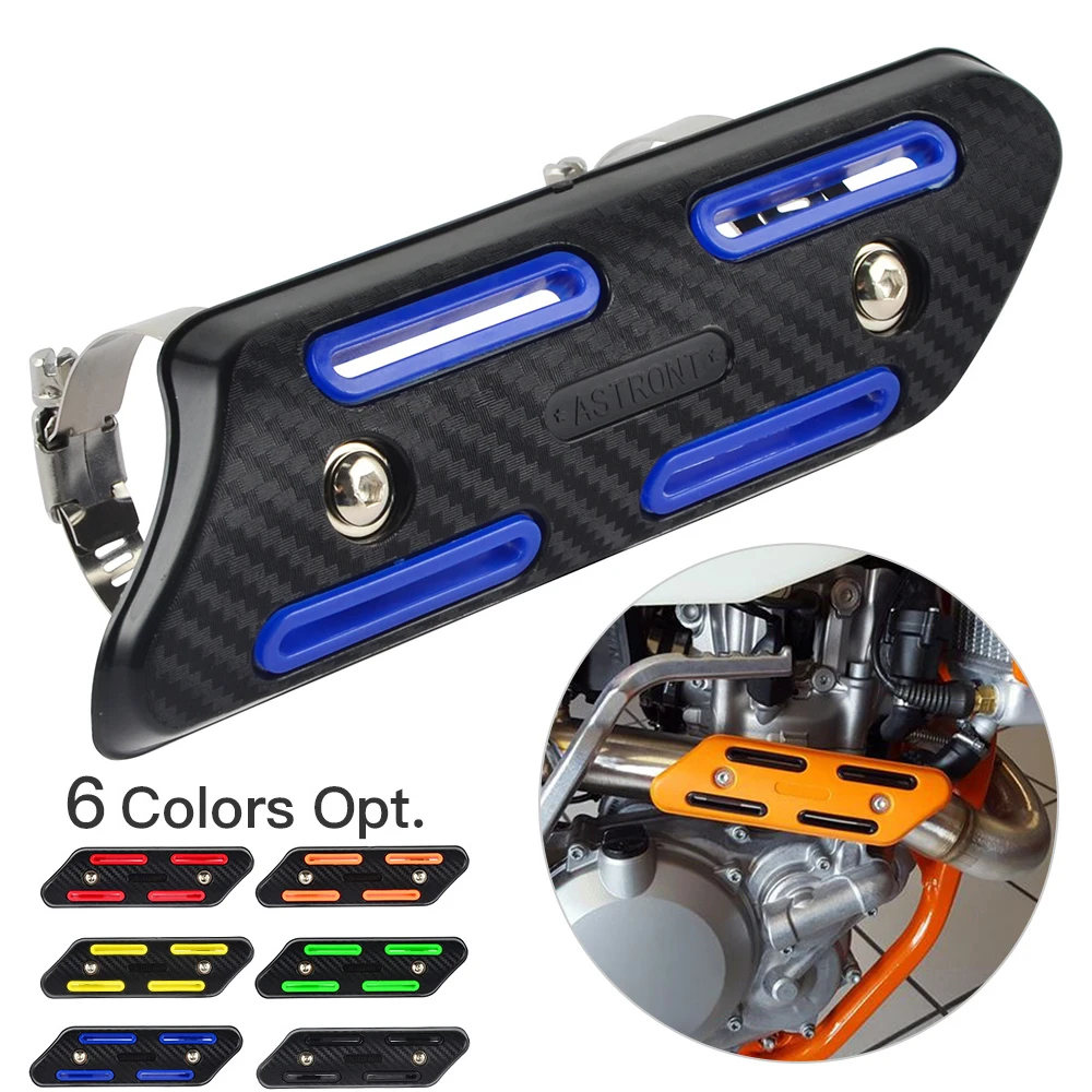 Motorcycle Exhaust Shield Muffler Pipe Protector Cover Heat Shield For