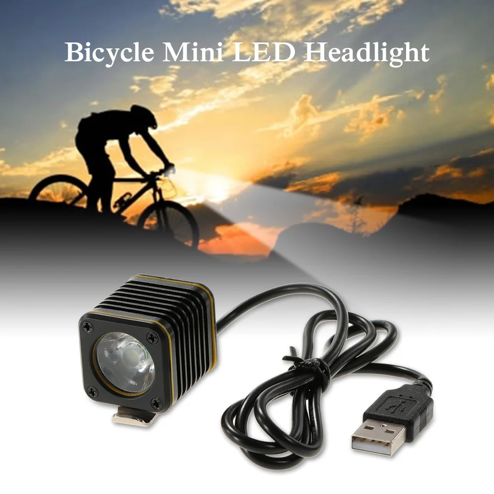 

500 Lumen Bicycle LED Front Light Aluminum USB Charging Cycling Head Light Warning Light Smart Regulation Lamp IPX6 Waterproof